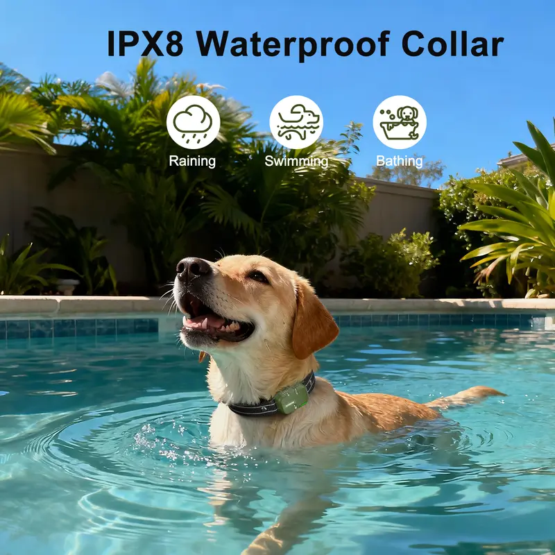 4500FT Remote Dog Training Collar, Adjustable Waterproof Rechargeable Pet Training Device with 4 Modes & 2 Channels, Long Range Behavior Control Collar for Outdoor Dogs