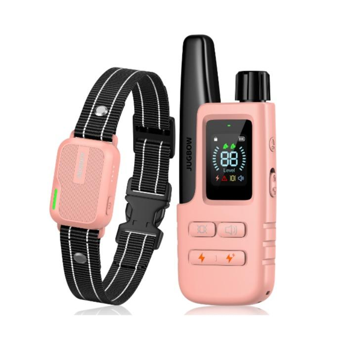 4500FT Remote Dog Training Collar, Adjustable Waterproof Rechargeable Pet Training Device with 4 Modes & 2 Channels, Long Range Behavior Control Collar for Outdoor Dogs