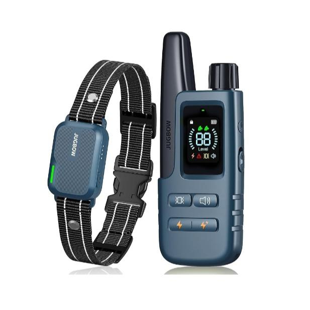 4500FT Remote Dog Training Collar, Adjustable Waterproof Rechargeable Pet Training Device with 4 Modes & 2 Channels, Long Range Behavior Control Collar for Outdoor Dogs