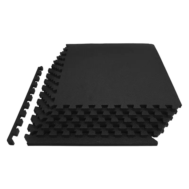 25 Pack 1/2" Thick Interlocking Gym Floor Mats, 24"x24" Heavy Duty EVA Foam Workout Tiles with Rubber Surface, Waterproof Puzzle Flooring for Home Gym, Garage, Basement & Exercise Rooms