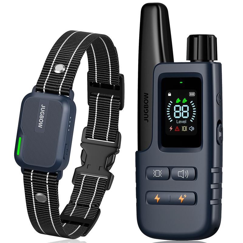 4500FT Remote Dog Training Collar, Adjustable Waterproof Rechargeable Pet Training Device with 4 Modes & 2 Channels, Long Range Behavior Control Collar for Outdoor Dogs