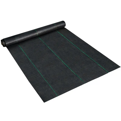 Heavy Duty Woven Weed Barrier Fabric, 6.5FT x 300FT Landscape Fabric Roll, 1800 Sq Ft Ground Cover for Gardens, Flower Beds and Outdoor Landscaping